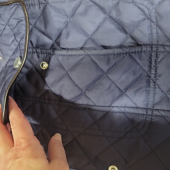 TOMMY HILFIGER Navy Blue Lightweight Quilted Hooded Puffer Jacket-Flawed - Picture 8 of 16